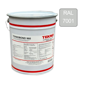 Краска для асфальта и бетона на основе синтетической смолы и растворителя Teknobond 960, 25 кг (Серый цвет) RAL 7001 (Текнобонд 960)